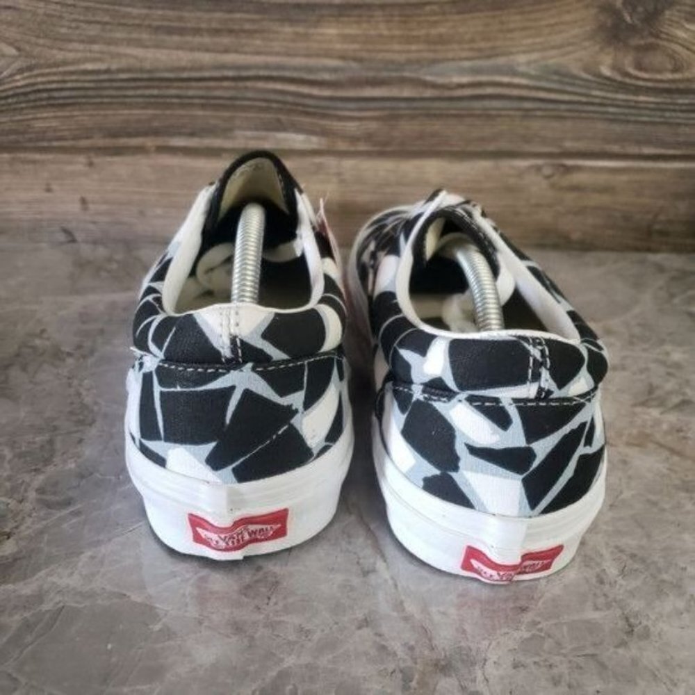 New Vans Era Mosaic Checkerboard Black Blue White Sneakers - Picture 5 of 8